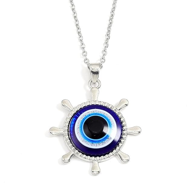 Circular Evil Eye Pendant